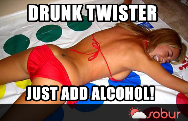 Drunk Twister: Twister drinking game